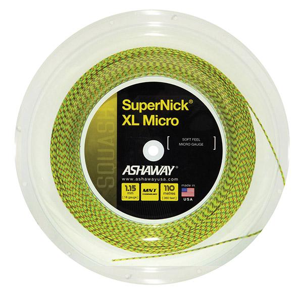 Ashaway Supernick XL Micro Squash Strings- Reel